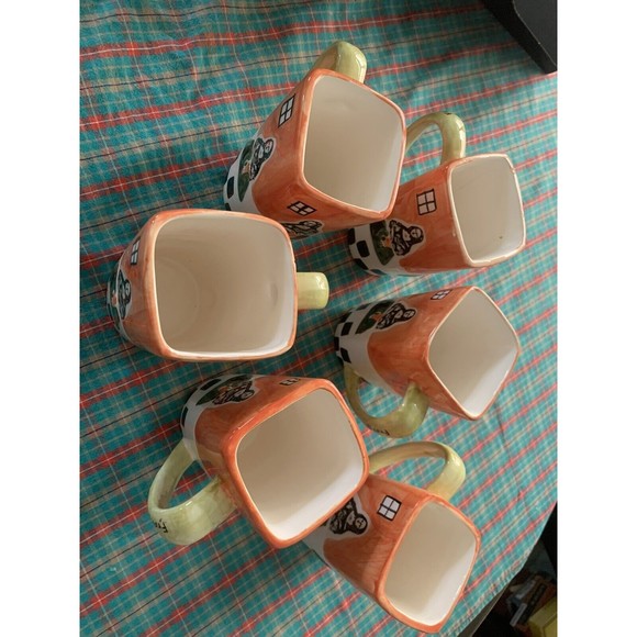 Vintage Set of 6 Frangelico Coffee MonaLisa Tea  Coffee Ceramic Mugs. - Picture 5 of 7